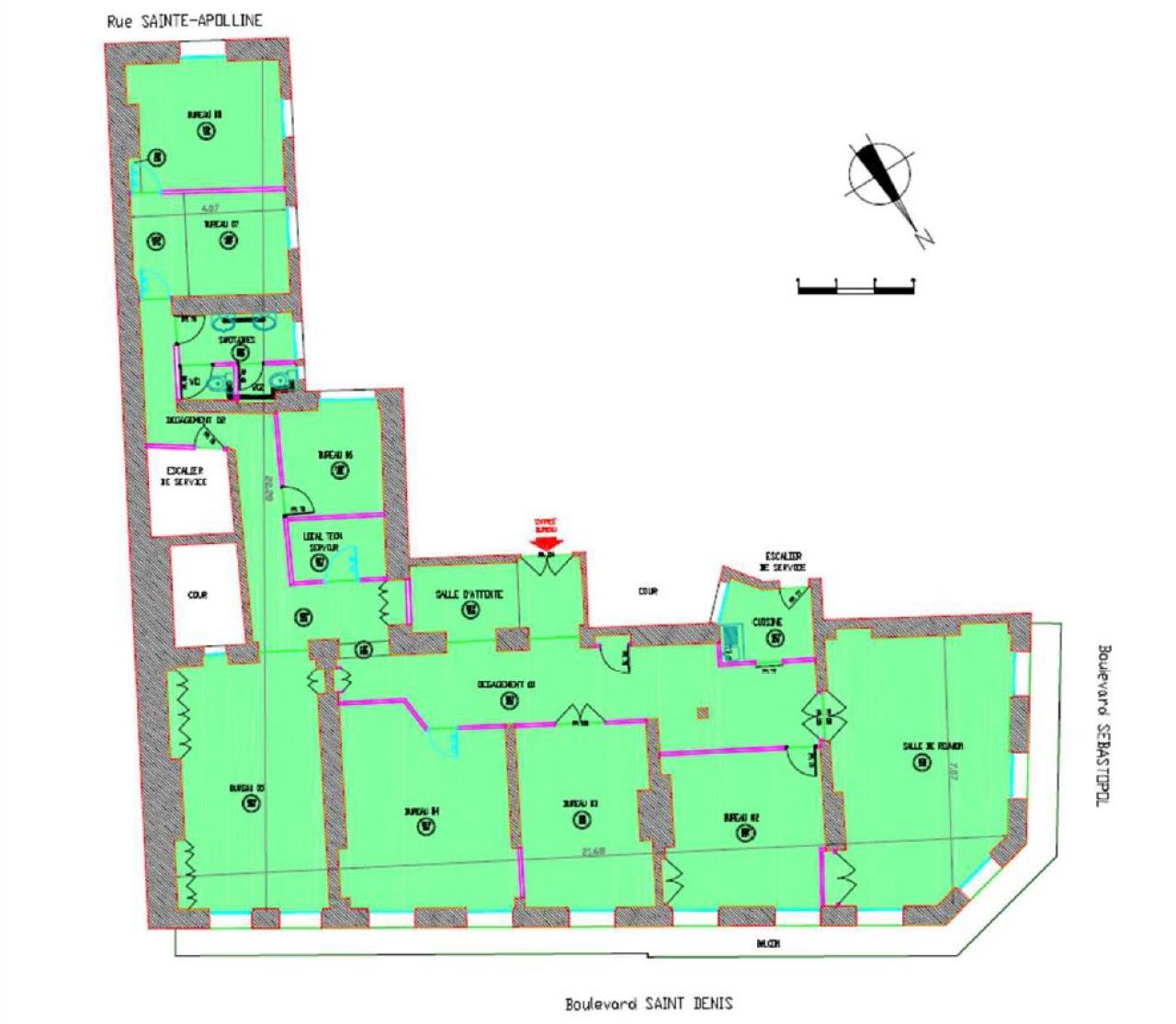 Bureau Paris 212m² Location bureau Paris OLBUR2425574 14